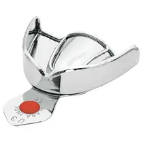 Asa Dental 2803-U3 - ложка слепочная верхняя средняя (M) без перфорации с бортиками, с цветной кодировкой (красная)